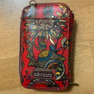 Sakroots wristlet wallet Owls and Sunflowers